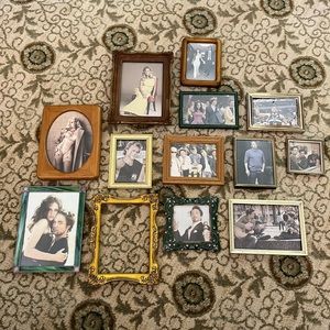 Set of vintage photo frames